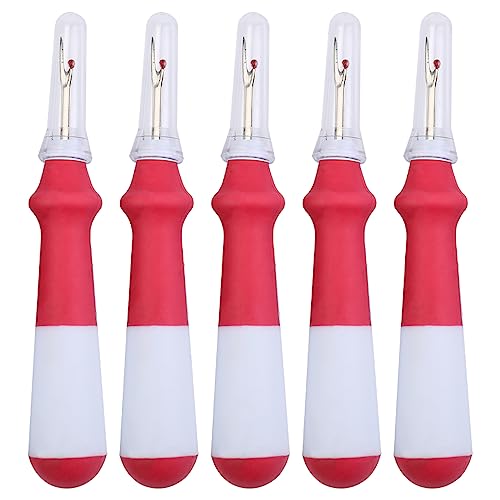 Snapklik.com : 5 Pcs Ergonomic Grip Seam Ripper, Seam Ripper Set, Red ...