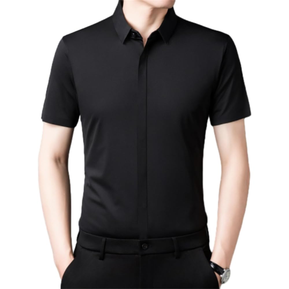 YANBLOSMen Functional Shirt Short Sleeve Men Linen Shirt Short Sleeve Men Short Sleeve Men Short Sleeve Shirt Men Leisure Shirts Short Sleeve