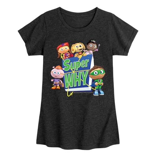 HYBRID APPAREL Super Why - Whyatt and Friends - Girls Fitted Short Sleeve Tee