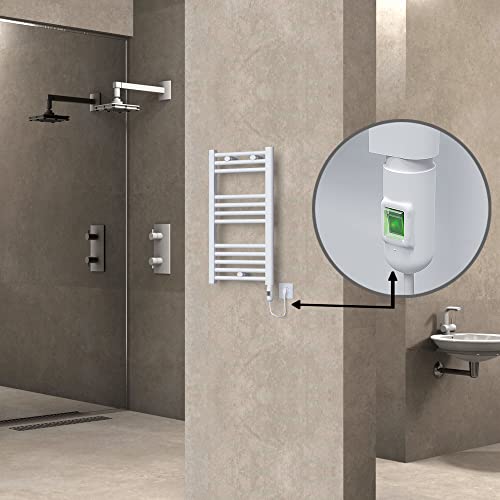 Haiti Elektrikli Havlupan 400x700 Düz Beyaz Parlak (On/Off Düğmeli) 300 W