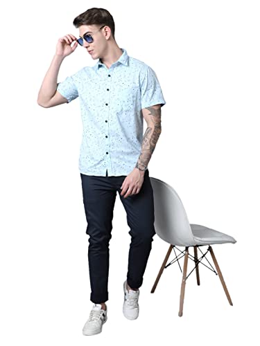 Image of Majestic Man Slim Fit Casual Trousers for Men (36, Dark Blue)