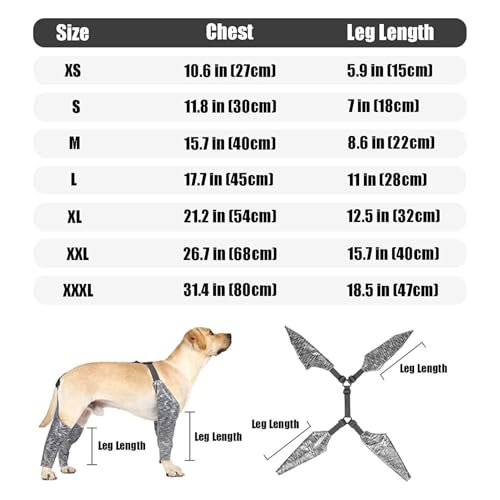 Leggings para botas para perros con coderas impermeables y antisuciedad 6