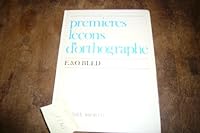 Premières leçons d'orthographe 2010007271 Book Cover