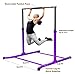 Pro-Gymnastics Gymnastics Kip Bar Horizontal Bar Professional Junior Gymnastic Training High Bar Asymmetric Bar 13 Level Height Adjustable Expandable 3 to 5 FT Cushioned Bar & Curved Legs (Purple)