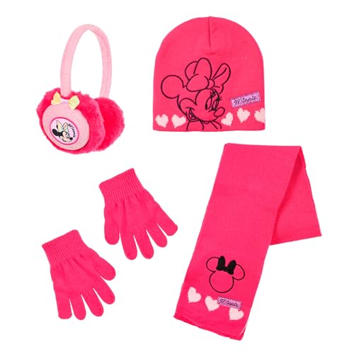 Cadeau pour filles : kit hiver Minnie Mouse avec cache-oreilles