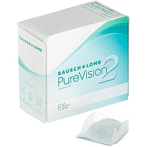 Bausch + Lomb PureVision 2 Monatslinsen, sehr dünne sphärische Kontaktlinsen, weich, 6 Stück BC 8.6 mm / DIA 14 / -1.25 Dioptrien (1er Pack) Cover