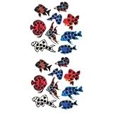 ERINGOGO 2 Sätze Aufkleber Für Temperaturmesser Schwebend Wassertemperatur Aufkleber Für Thermochrome Thermometer Aufkleber Für Das Aquarium-temperaturmessgerät Das Haustier 9 Stück * 2