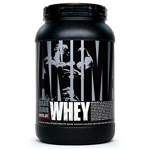 Animal Whey Isolate Protein Powder - Loaded for Pre & Post Workout Muscle Builder and Recovery with Digestive Enzymes for Men & Women - 25g Protein, Great Taste, Low Sugar - Chocolate 2 lbs