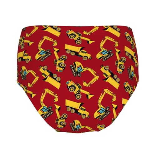 Work Area Construction Vehicles Girls' Underwear Soft Cotton Little Girls Panties Comfort Briefs2