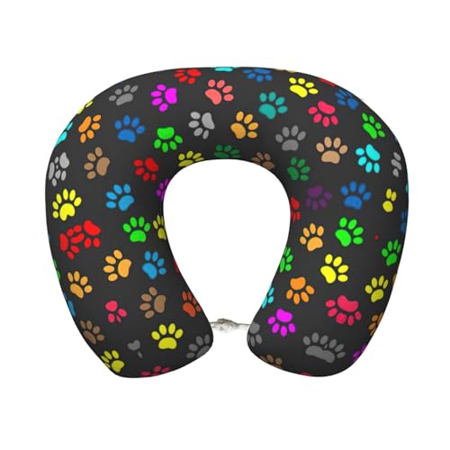 Almohada cuello U espuma viscoelástica negra 25x30 cm miniatura 1