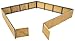 Walthers Cornerstone Corrugated Fence 933-3632 HO Scale Model Railroad - Scenery Kit