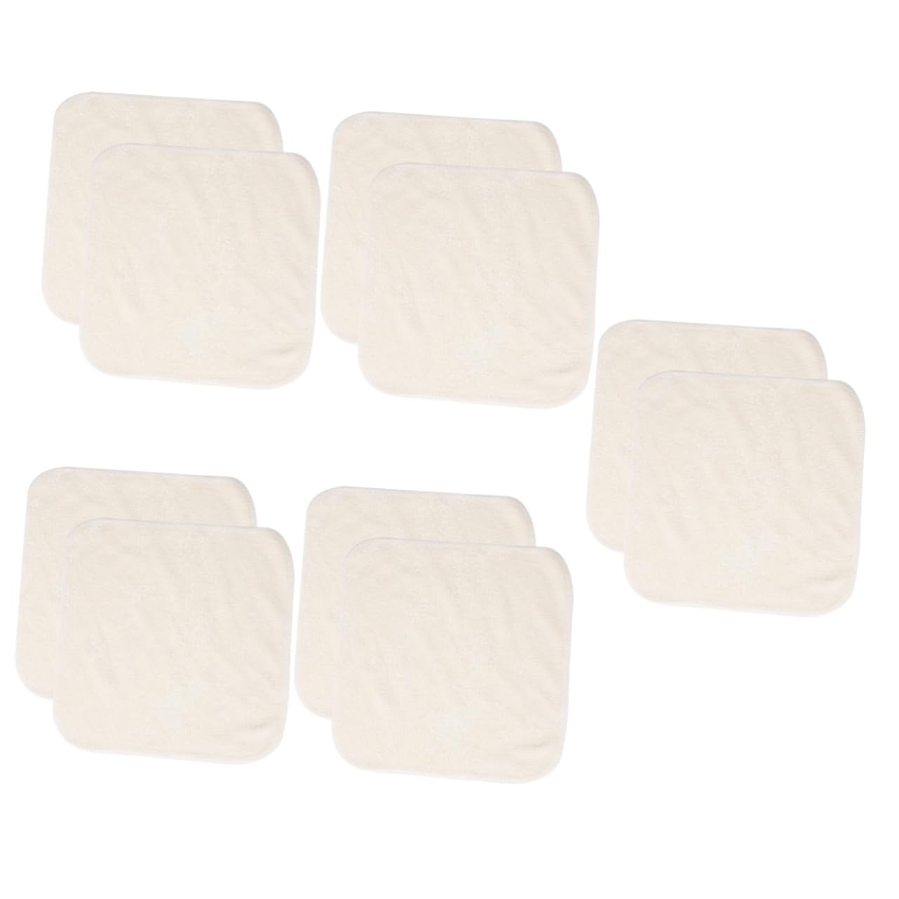 BESTYASH 5 Series Toallas Para Lavarse La Cara Tallas De Cara Vestimenta Toallita Lavar La Ropa Paños De Lavado De Cara Fibra De Bambu Beige 2 Piezas X 5