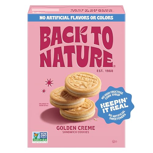 Back To Nature Cookies Sw Golden Creme, 8.25 oz