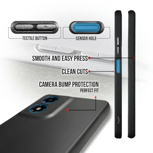 Image of Soft Silicone Mobile Back Cover Compatible with Motorola G04, Motorola G04S (Multicolor)(@21-MOT-G04-241)
