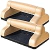 SELEWARE Wood Push Up Bars Pushup Stands Parallettes Bars, Ergonomic Push Up Handles with Non-Slip Base, Handstand Bars for Floor workouts Support 500 lbs, Ideal for Home and Gym Fitness Workouts