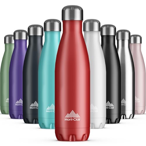 Mont-Clair Stainless Steel Water Bottle, Vacuum Insulated, BPA Free, 12h Hot & 24h Cold Drinks
