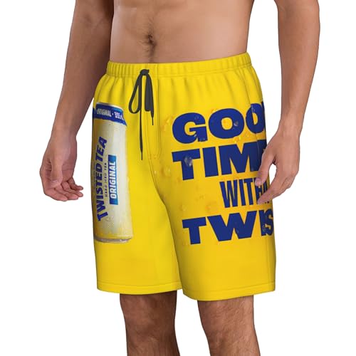 Funny Mens Swim Trunks Casual Beach Shorts Quick Dry Summer Boardshorts with Pockets Surf Short Board3