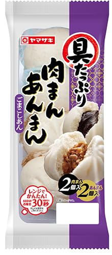 Amazon | ヤマザキ 具たっぷり 肉まん + あんまんごまこしあん
