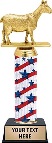 ヤギトロフィー、10.5インチヤギ賞トロフィー、今すぐカスタマイズ
