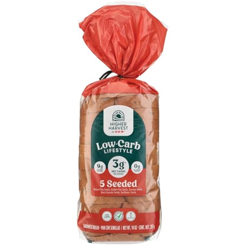HEB Higher Harvest by Hâ€‘Eâ€‘B Low Carb 5 Seed Bread 2 Loafs