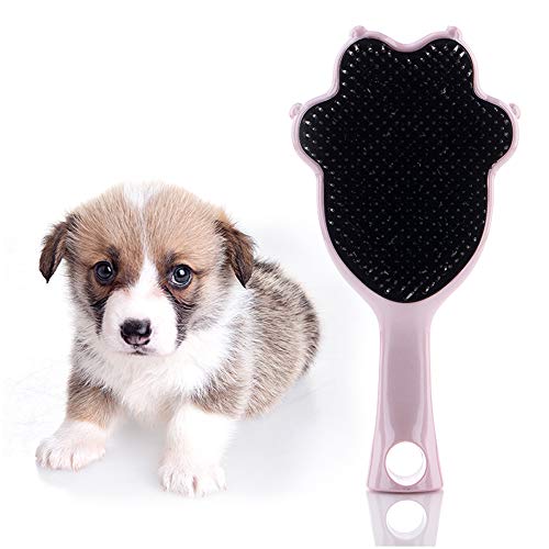 Tangle Angel Pet Hair Brush Pet Grooming Tool for Cats and Dogs,Safe Dematting Comb for Easy Tangles Removing (154mm, Gloss Pink)