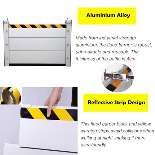 Déflecteur de contrôle des inondations en alliage d'aluminium robuste de qualité supérieure