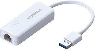 Edimax USB 3.0 Gigabit 1Gbps Ethernet LAN Adapter, USB to RJ45 1000Mbps Network LAN Converter for Faster Gaming and Streaming, Plug and Play, Windows, MacOS, Linux, Nintendo Switch OS, EU-4306