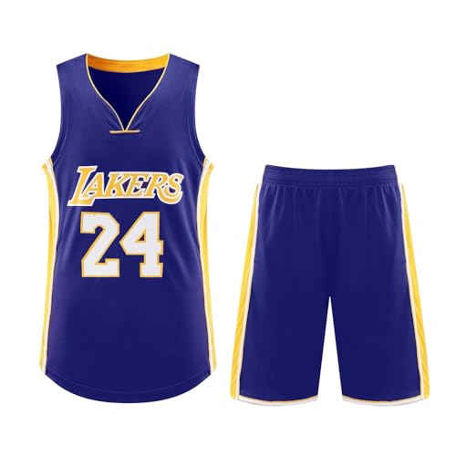 Equipación Baloncesto Niño 2 Piezas Camiseta Baloncesto Niño+Pantalones Cortos De Baloncesto para Conjunto Baloncesto Adulto Disfraz Jugador Baloncesto Niño Regalos De Basket
