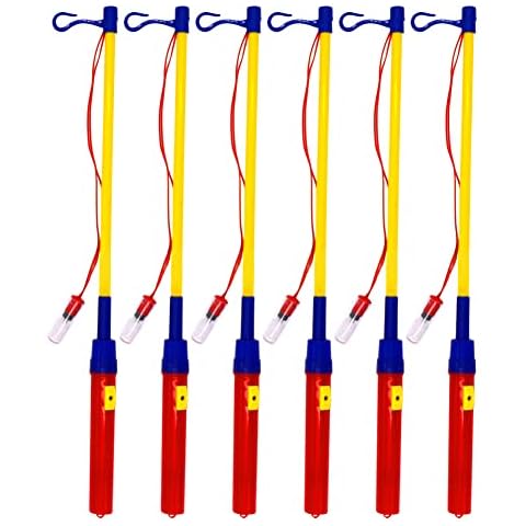 atture LED Lantern Rod, Electric 6 x Lantern Stick for Children, Lantern with Rod and Light, Lanterns for St Martin 50 cm in a Set, Children's Electric Rod Cover
