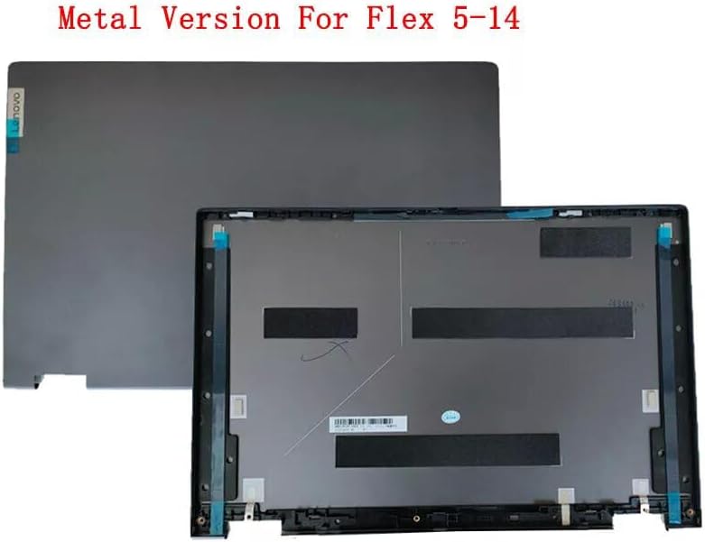 Replacement Laptop LCD Cover Back Rear Top Lid for Lenovo Ideapad Flex 5-14IIL05 5-14ITL05 5-14ARE05 5 14IIL05 14ITL05 5CB0Y85291 5CB0Y85290 5CB0Y85292 460.0K10C.0001 Metal Version (Gray)