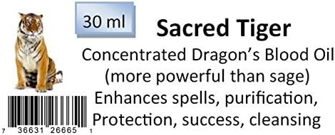 Sacred Tiger Dragon's Blood 100% Concentrated Liquid Incense 30ml (1 Oz.)
