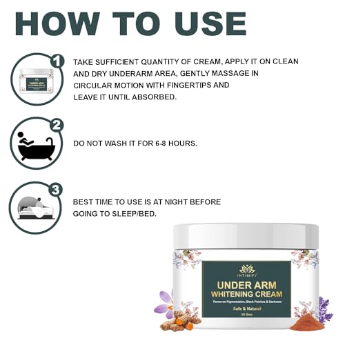 Image of INTIMIFY Underarm Whitening Cream For Women & Men, Work on all Skin Type 50 gm (Pack of 1)