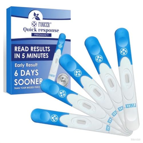 6 pcs Test de embarazo, Test embarazo alta sensibilidad, Prueba temprana, Resultado rapido, Para casa