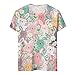 Women Round Neck Easter Printed Blouse T Shirt Short Sleeve 2026 Summer Loose Tops Fashion Dressy Casual Shirts