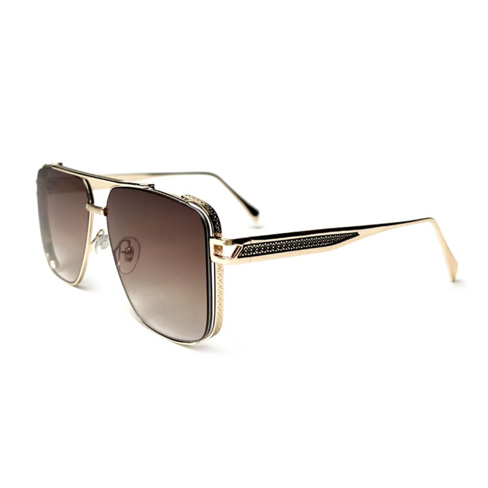 klassische Sonnenbrillen, Metallrahmen Herrenmode Vintage Damen Sonnenbrille