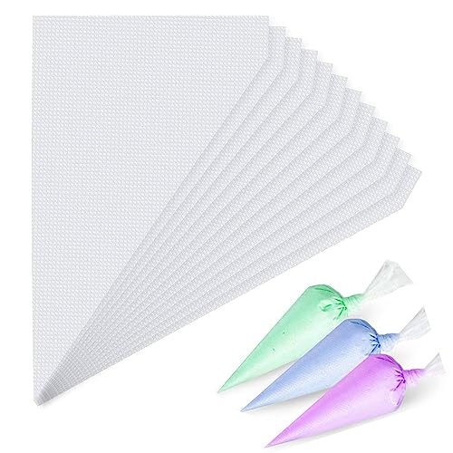 Mini Piping Bags, 100pcs Disposable 11.8in Small Piping Bags, Pastry Piping Bags for Cream Frosting, Anti Burst And Non-Slip Thicken Cake Decorating Bags for Cake Decoration and Desserts