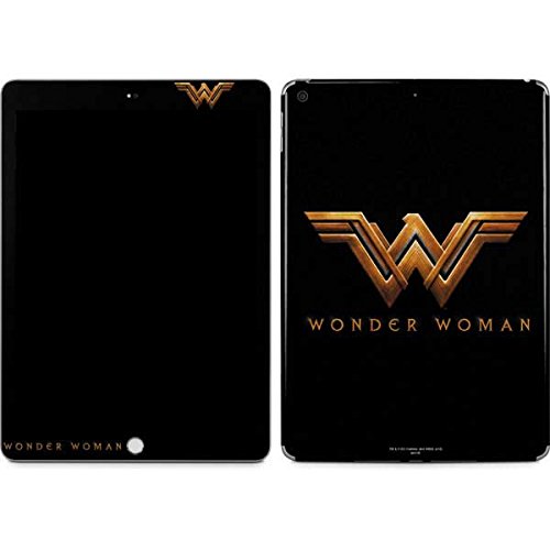 Skinit Decal Tablet Skin Compatible with iPad 9.7in (2017) - Officially Licensed Warner Bros Wonder Woman Gold Logo Design