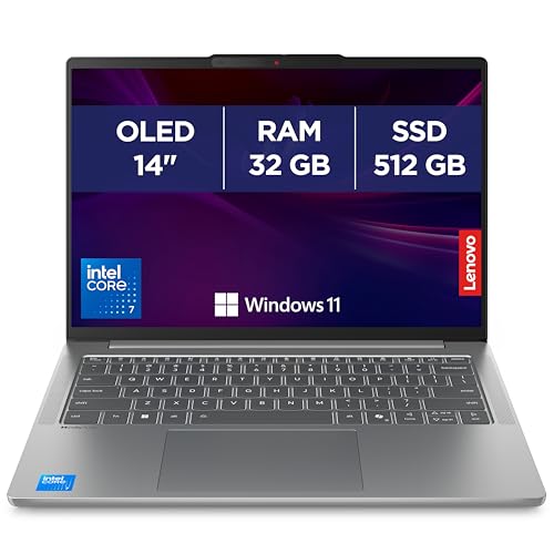 Lenovo IdeaPad Slim 5 14IRH10R - Ordinateur Portable 14'' OLED WUXGA (Intel Core 7 240H, RAM 32Go, SSD 512Go, Intel Graphique, Windows 11 Home) Clavier AZERTY...