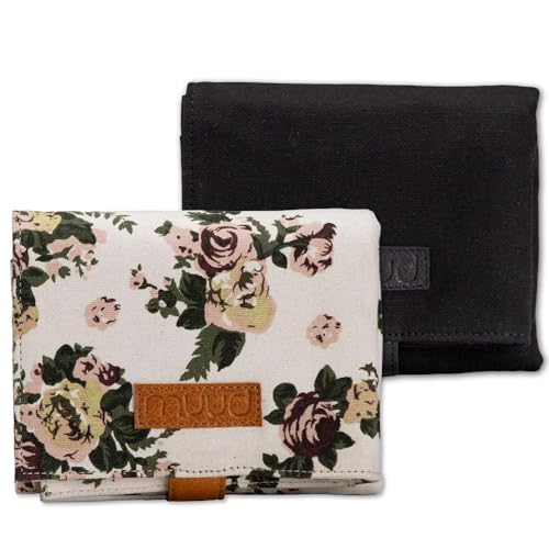 Frida's Wollhaus muud Canvas Stockholm Etui Aufbewahrung Stricknadeln Nadelseile Zubehör 2 Farben (Flowers) – Bild 3