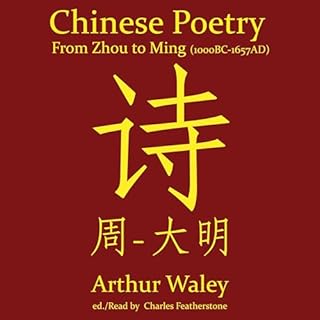 Chinese Poetry from Zhou to Ming (1000 BC-1647 AD) cover art