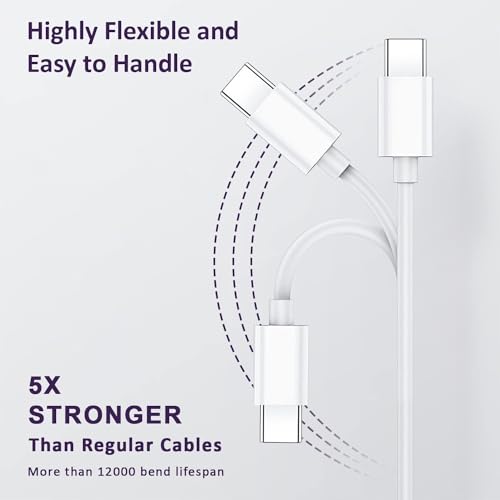 Image of The Black Store Original Quality For Vivo Flash Charge Type-C 6.5A 1M Super Fast Usb To Type C Cable 44W, 66W, 80W, 120W Quick Charging Cable Compatible For Vivo Type-C Smart Phones
