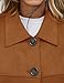 PRETTYGARDEN Women's Faux Suede Cropped Jacket Casual Lightweight Fall Fashion 2025 Winter Coats Outerwear Trendy Clothes (Brown,Large)