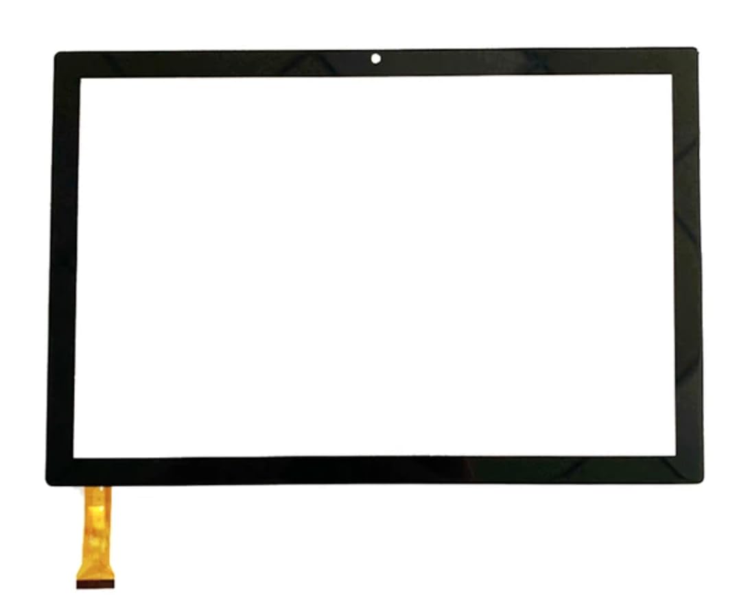Audiosystem TOUCH SCREEN VETRO per Tablet MEDIACOM SMARTPAD X10 M-SP1X10 SP1X10A 10.1" Nero + Biadesivo Ricambio Digitizer (Display Non Incluso)