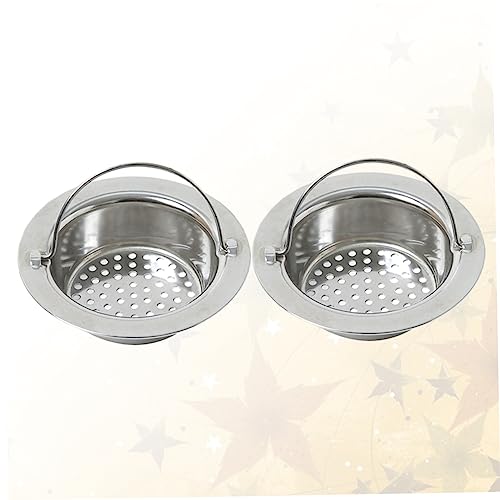 Colador para fregadero cocina acero inoxidable plateado miniatura 3