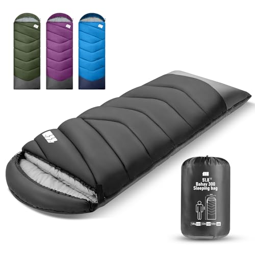 Sleeping Bags for Adults Cold Weather & Warm,Backpacking Camping Sleeping Bag for Tall Girls Boys,Lightweight,Compact,Waterproof Camping Gear for Traveling,Hiking,Hotel,Outdoor & Indoor