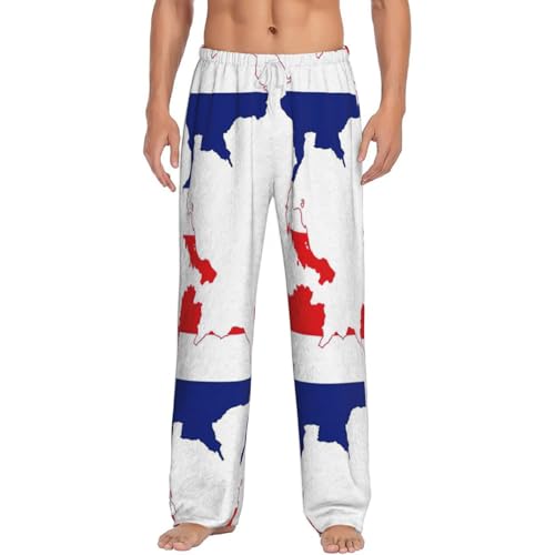 Pantalon pyjama homme Thaïlande en polaire anti-froid avec poches fonctionnelles