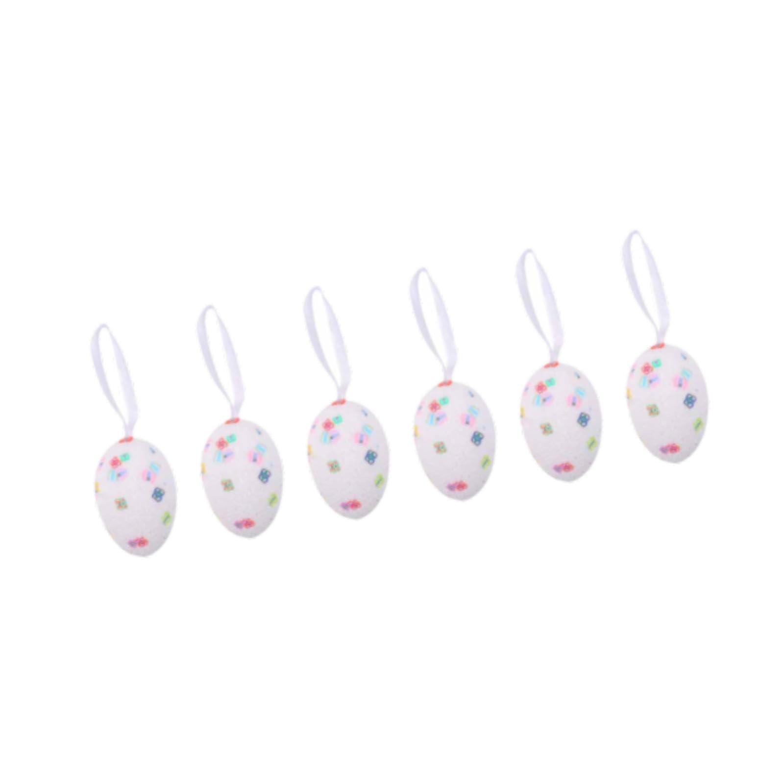 KIXZSAZ Magical Easter Egg Ornaments Instantly Space Bringing Vibrancy And Joy During Festive Gatherings Suitable For Decorating Living Room Decorative Easter, White