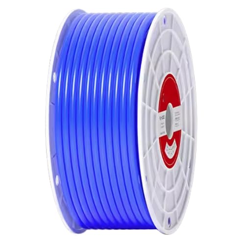 8mm OD 5mm ID Air Compressor PU Line Hose Tube For Industry Air Brake System Or Fluid Transfer 10Meter 33ft(Blue)