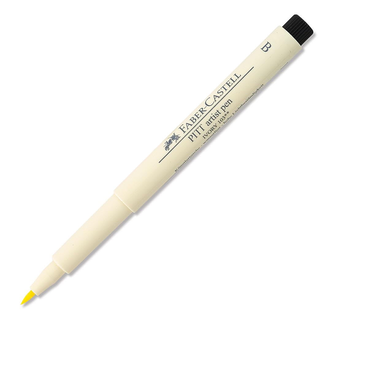Faber-Castell Art & Graphic Pitt Artist Pen Brush India Ink, Ivory, Single, for Art, Craft, Drawing, Sketching, Home, School, University, Colouring โ image 1