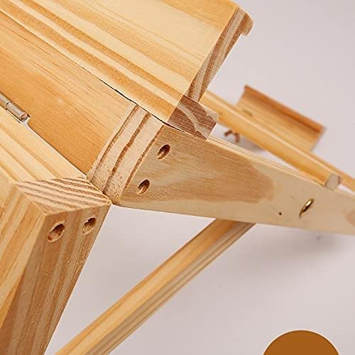 SAeWare Tablero de dibujo ajustable para mesa, soporte de madera, accesorios de boceto, estudio, marco H, suministros de arte